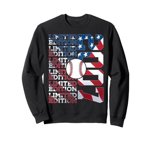 2007 Baseball 19Th Birthday Sweatshirt - Unique Graphic Unisex - T-Shirt, Sweatshirt, Hoodie
