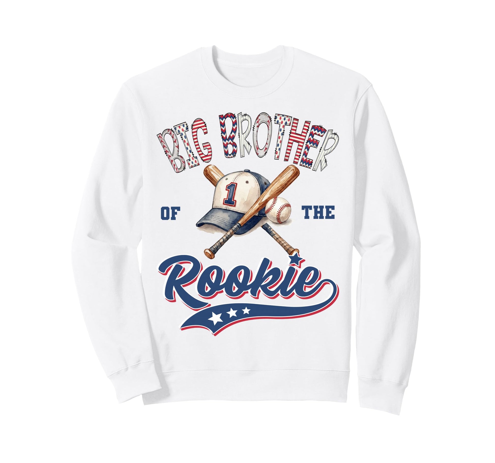 Big Brother Rookie Year 1St Birthday Sweatshirt - Graphic Print Unisex - T-Shirt, Sweatshirt, Hoodie