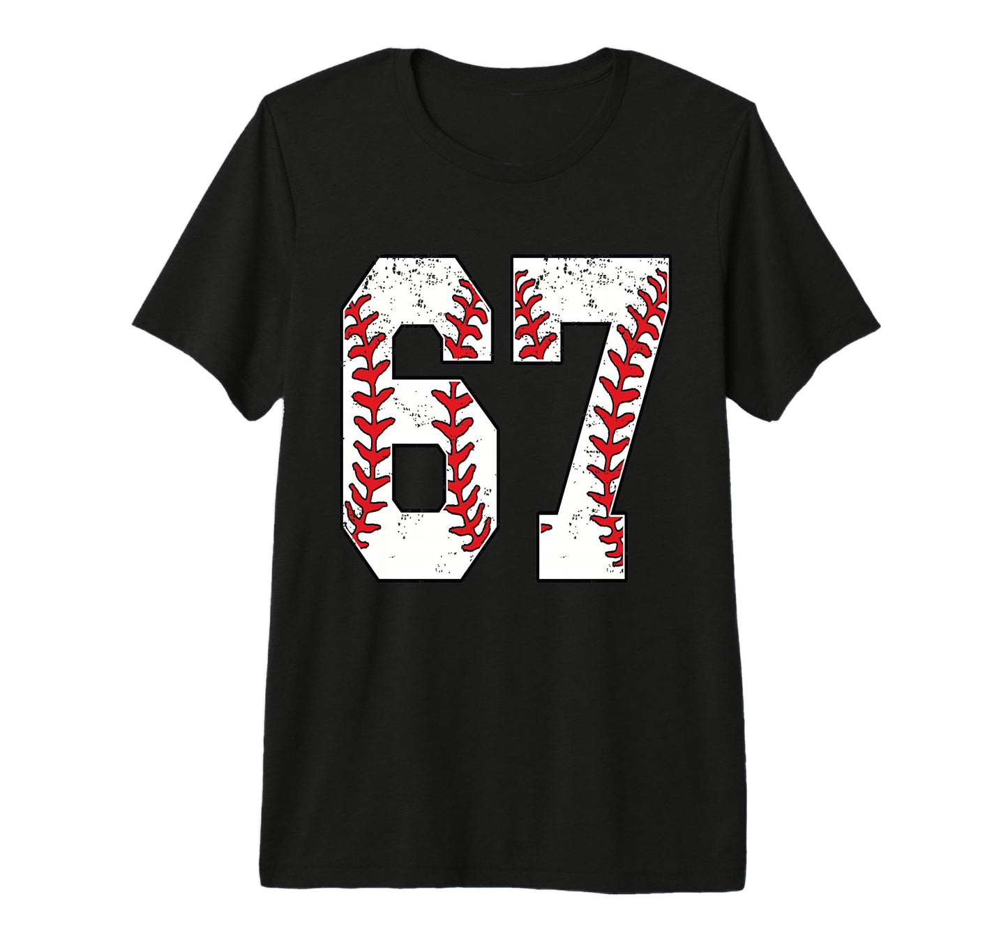 Number 67 Baseball 67 Jersey Number T-Shirt - Novelty Apparel for Adults - T-Shirt, Sweatshirt, Hoodie