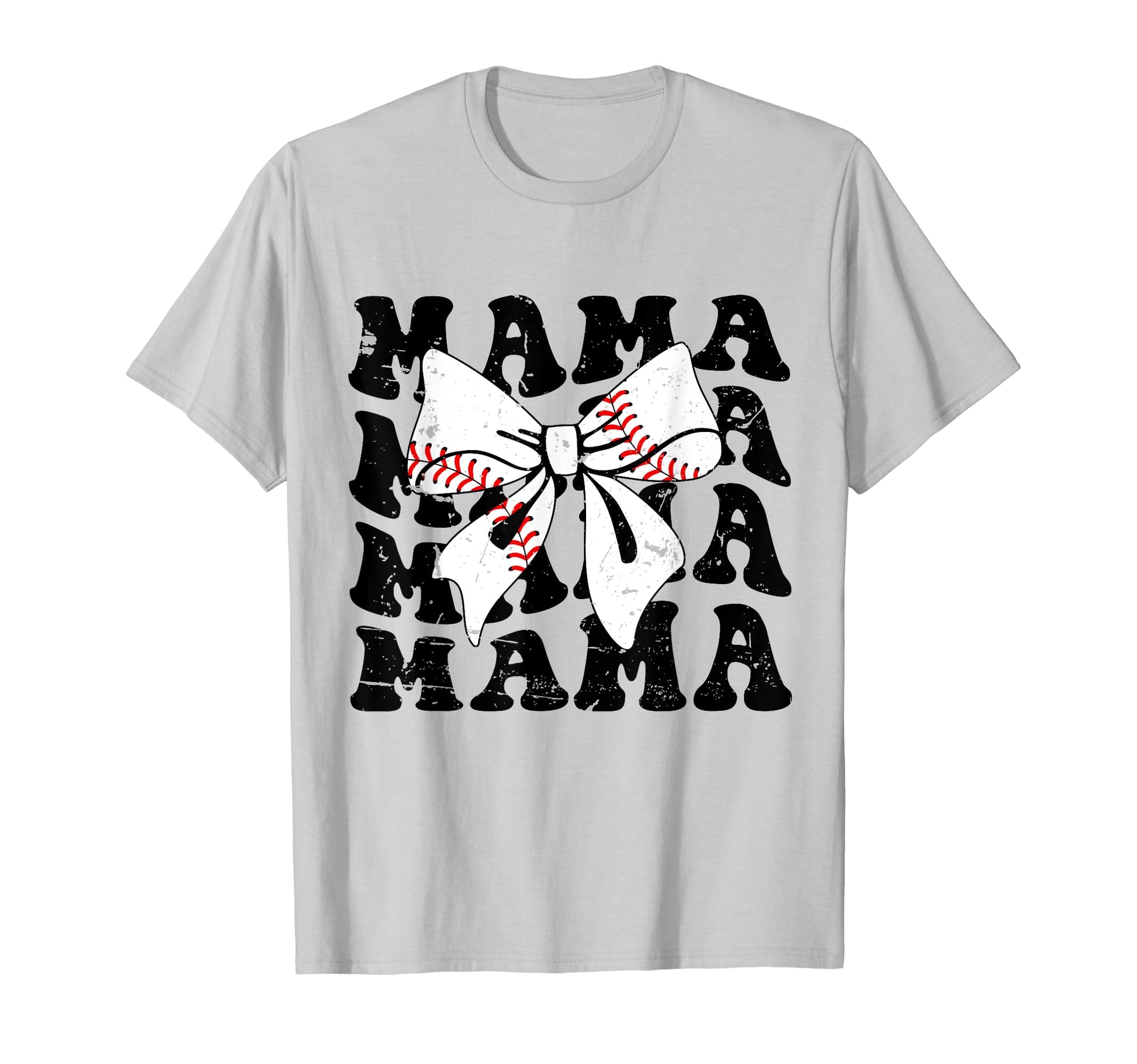 Coquette Groovy Baseball Mama Bow T-Shirt - Streetwear Style Men Women - T-Shirt, Sweatshirt, Hoodie