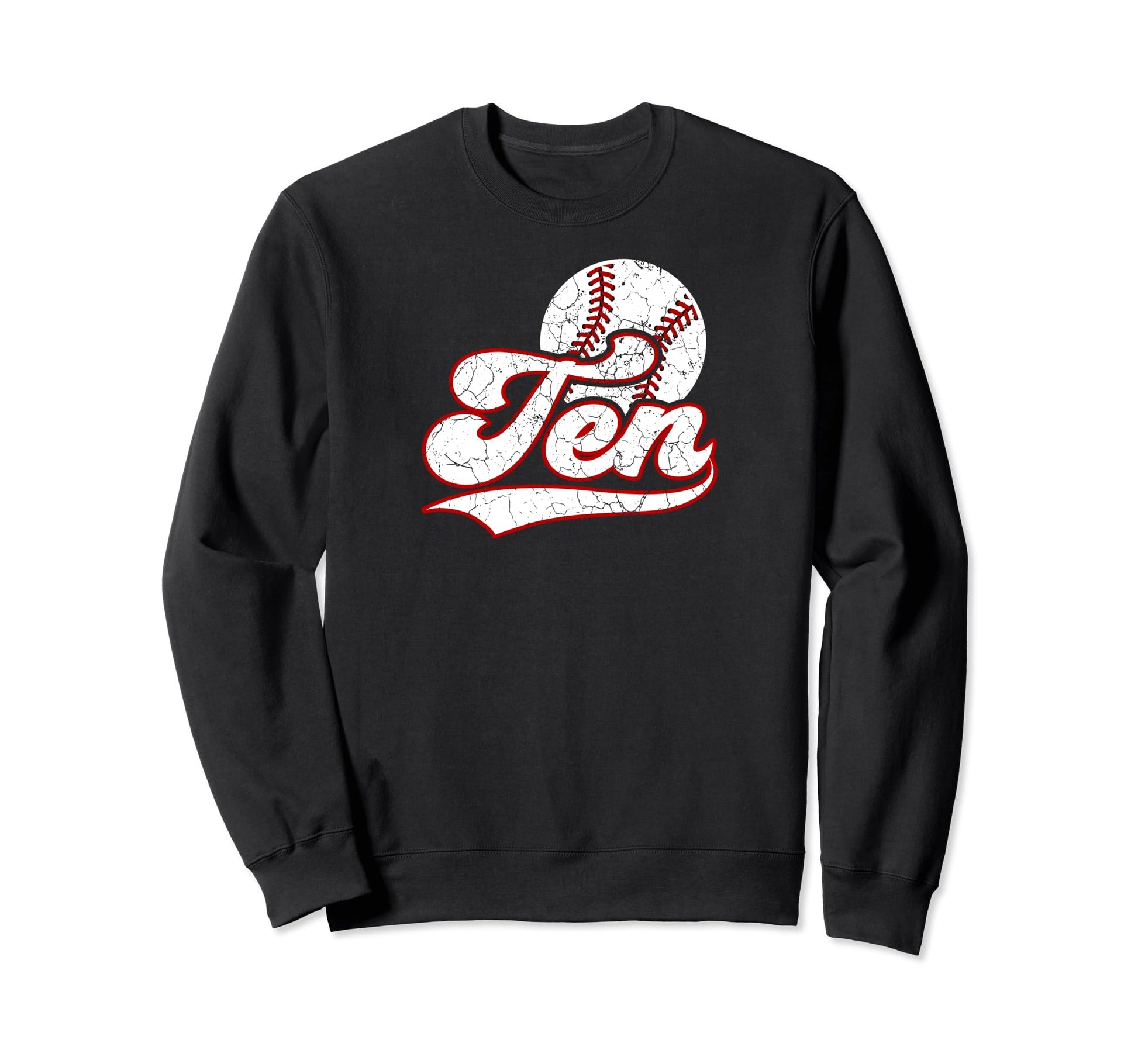 10Th Birthday Party Baseball 10 Year Sweatshirt - Unique Graphic Unisex - T-Shirt, Sweatshirt, Hoodie