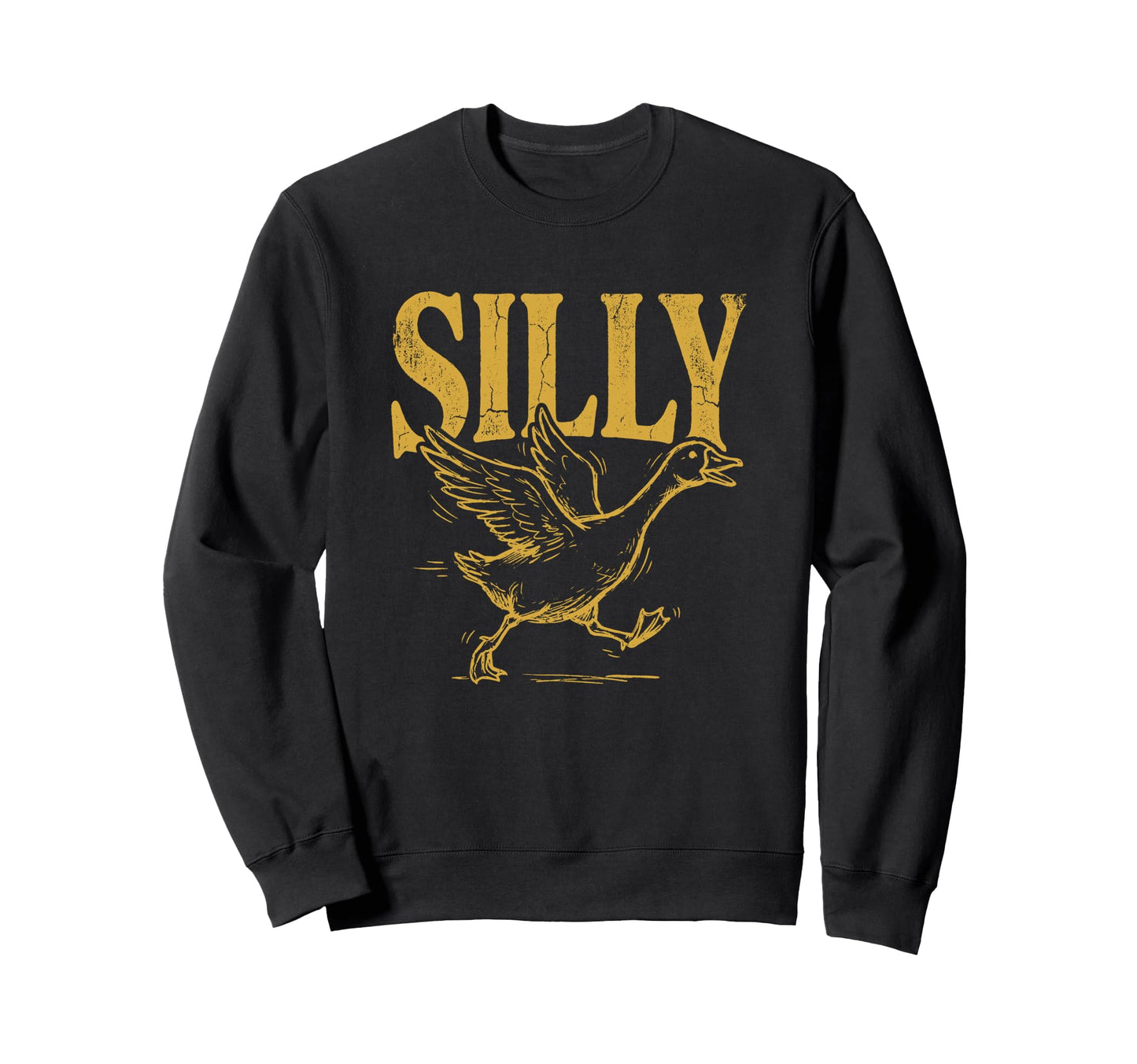 Funny Silly Goose Visual Pun Bird Lover Sweatshirt - Novelty Apparel Unisex - T-Shirt, Sweatshirt, Hoodie