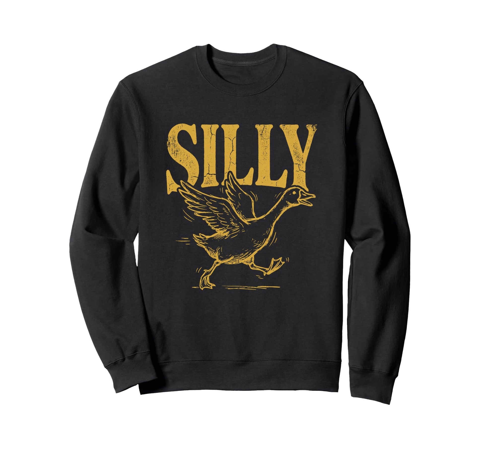 Funny Silly Goose Visual Pun Bird Lover Sweatshirt - Novelty Apparel Unisex - T-Shirt, Sweatshirt, Hoodie