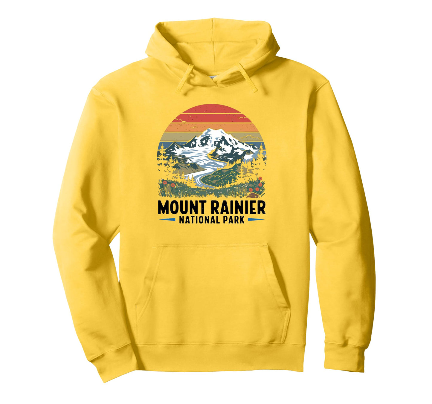 Mount Rainier National Park Washington Hoodie - Streetwear Style Unisex - T-Shirt, Sweatshirt, Hoodie
