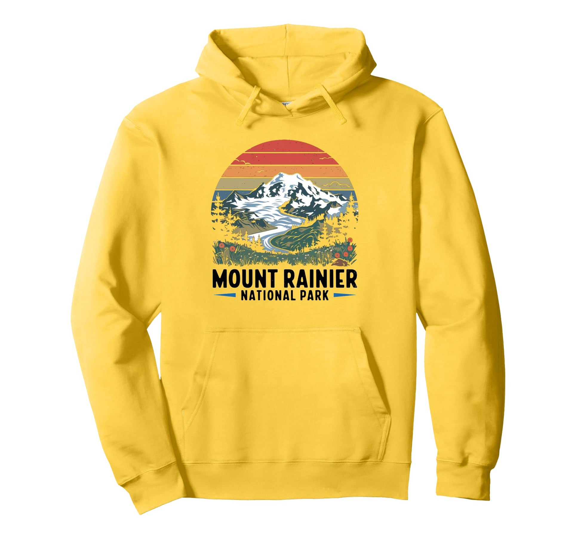 Mount Rainier National Park Washington Hoodie - Streetwear Style Unisex - T-Shirt, Sweatshirt, Hoodie