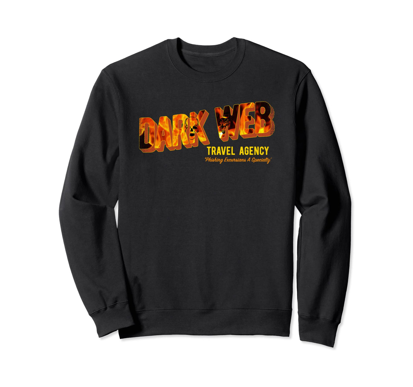 Postcard Dark Parody Software Web Sweatshirt - Minimalist Print for Adults - T-Shirt, Sweatshirt, Hoodie