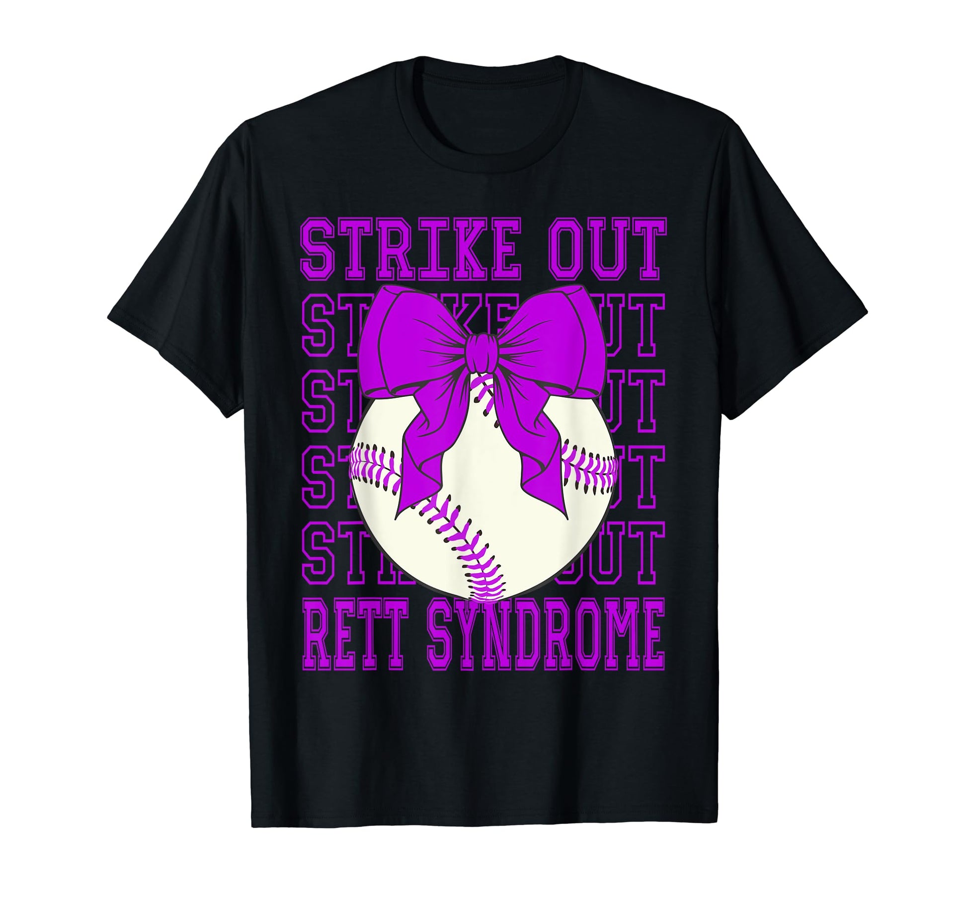 Rett Syndrome Awareness Purple T-Shirt - Minimalist Print for Adults - T-Shirt, Sweatshirt, Hoodie