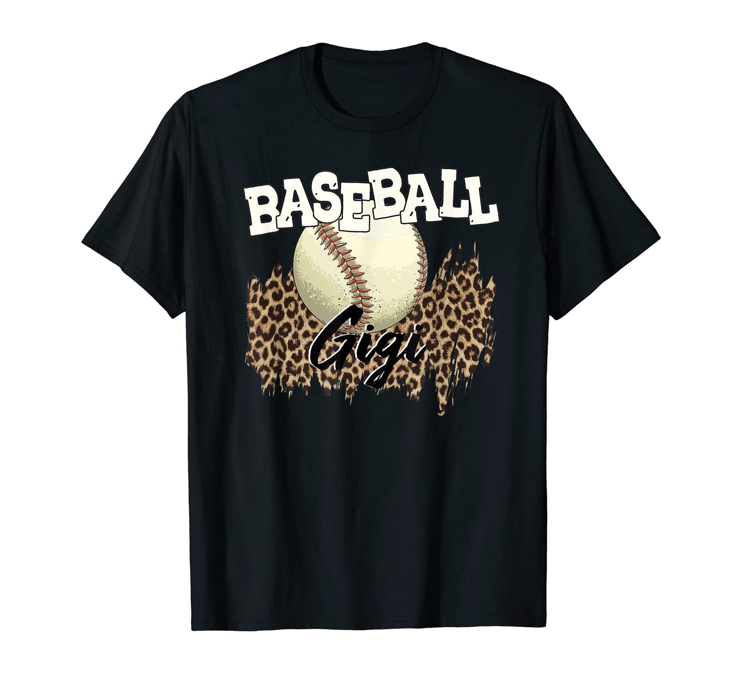 Baseball Gigi Leopard Baseball Player T-Shirt - Aesthetic Graphic Unisex - T-Shirt, Sweatshirt, Hoodie