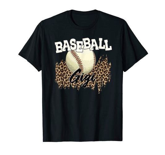 Baseball Gigi Leopard Baseball Player T-Shirt - Aesthetic Graphic Unisex - T-Shirt, Sweatshirt, Hoodie