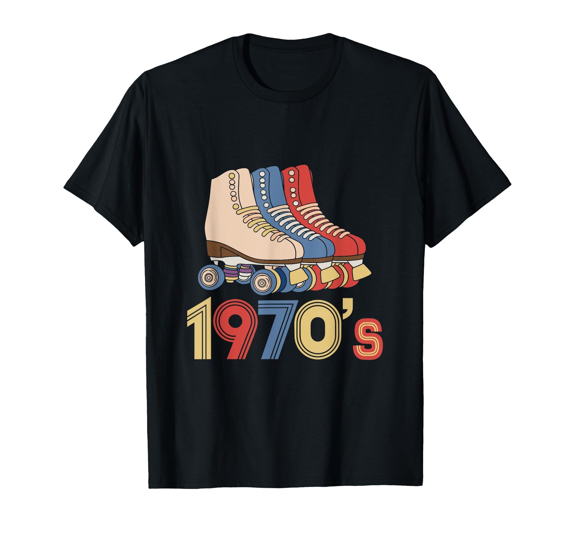 1970S Roller Skating Roller Rink T-Shirt - Casual Everyday Wear Unisex - T-Shirt, Sweatshirt, Hoodie