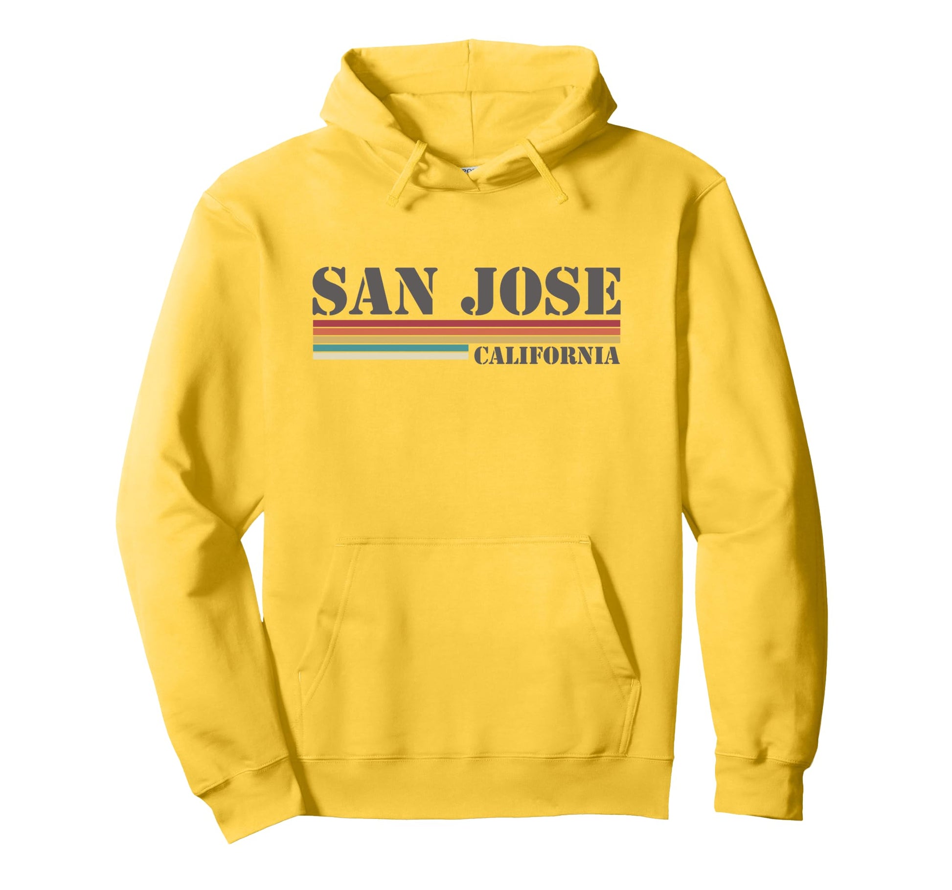 San Jose California Stripes Hoodie - Novelty Apparel Men Women - T-Shirt, Sweatshirt, Hoodie