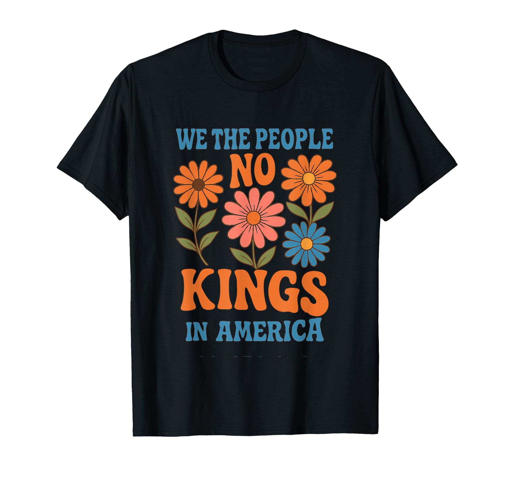 No Kings America We People Boho T-Shirt - Novelty Apparel for Adults - T-Shirt, Sweatshirt, Hoodie