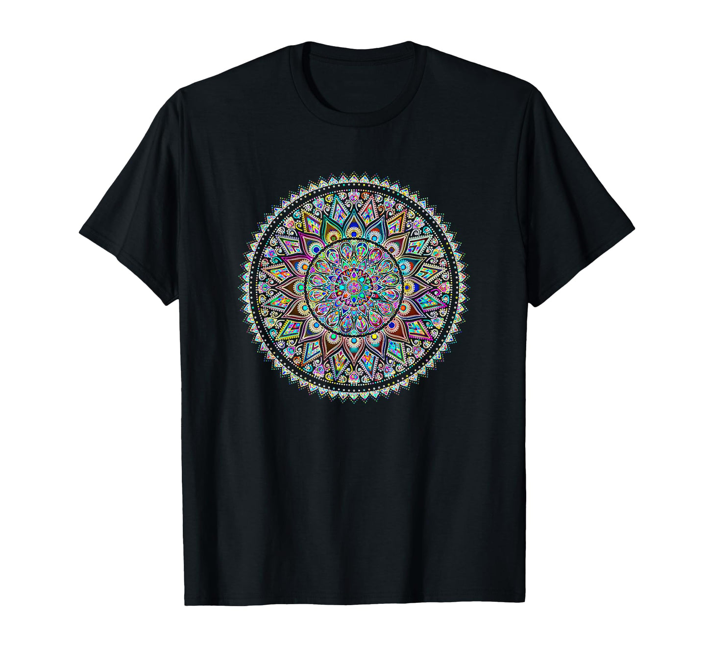 Psychedelic Love Mandala Heart Chakra T-Shirt - Custom Art Print for Adults - T-Shirt, Sweatshirt, Hoodie