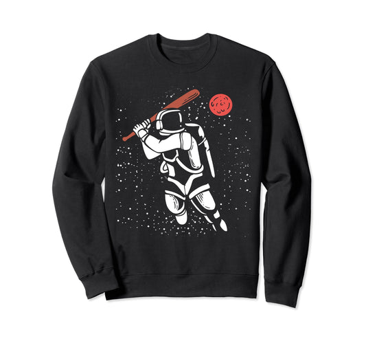 Astronaut Home Run Pitcher Sweatshirt - Novelty Apparel Men Women - T-Shirt, Sweatshirt, Hoodie