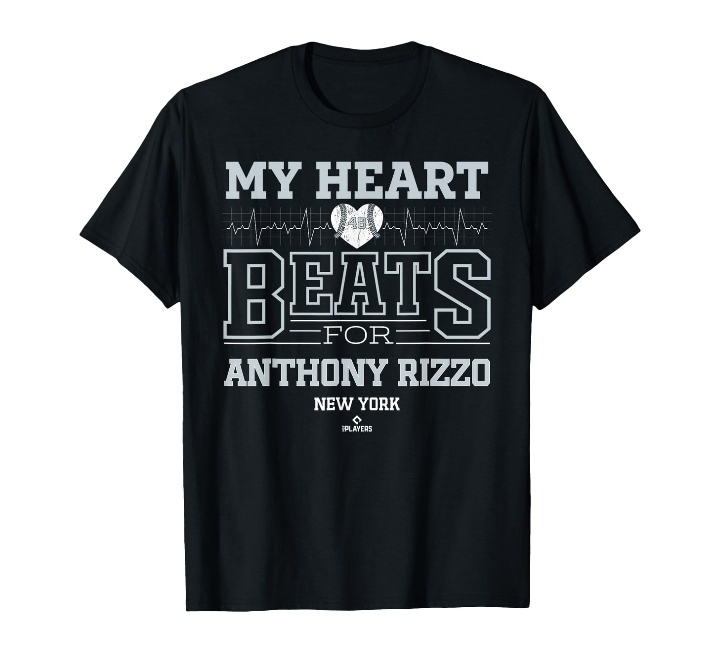 My Heart Beats Anthony Rizzo New York T-Shirt - Aesthetic Graphic Unisex - T-Shirt, Sweatshirt, Hoodie