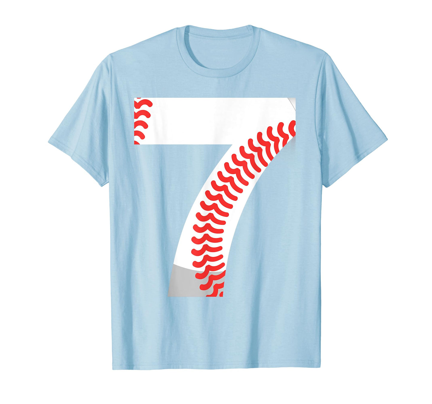 Seventh Birthday 7Th Baseball Number 7 T-Shirt - Trendy Graphic Men Women - T-Shirt, Sweatshirt, Hoodie
