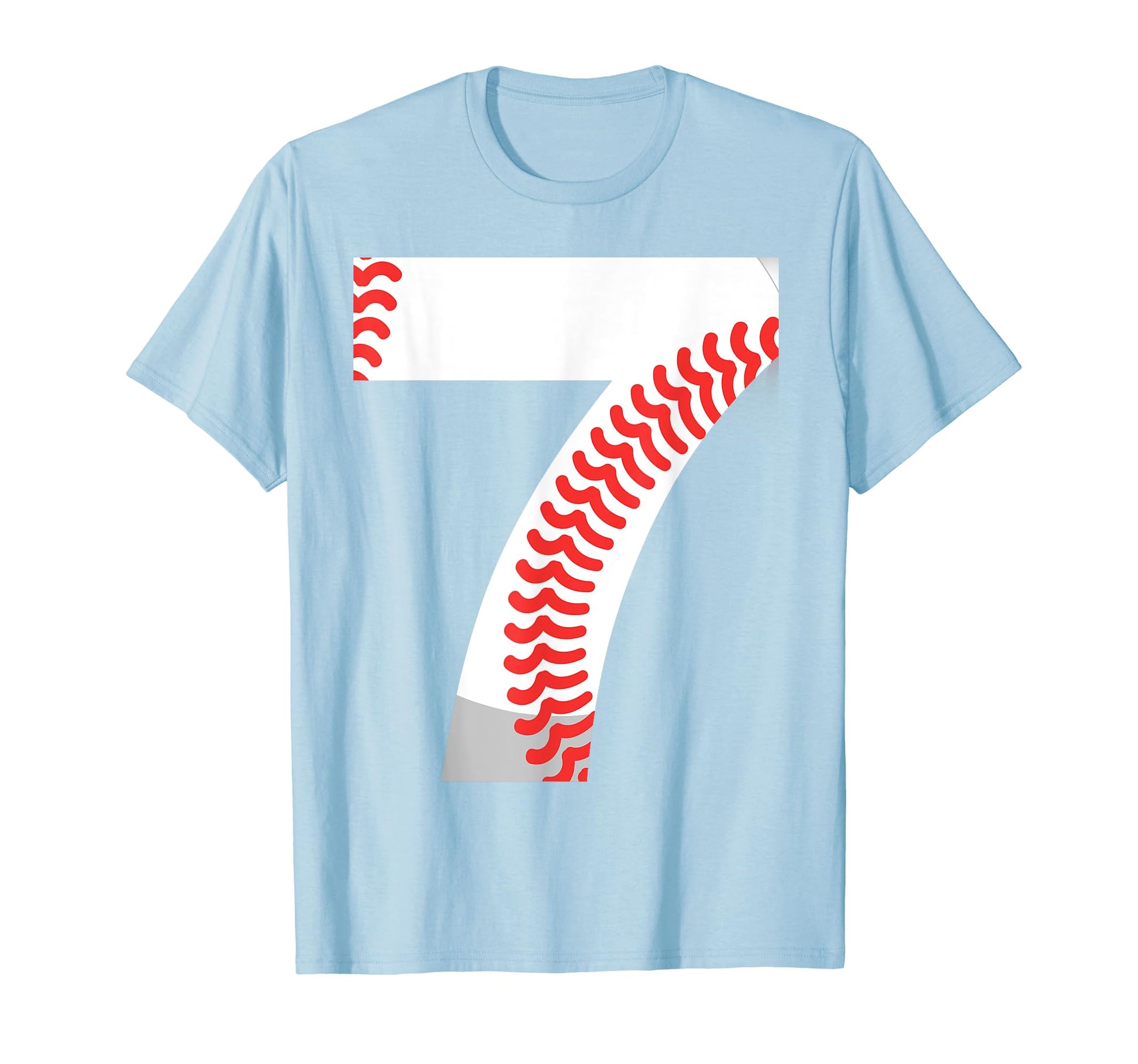Seventh Birthday 7Th Baseball Number 7 T-Shirt - Trendy Graphic Men Women - T-Shirt, Sweatshirt, Hoodie