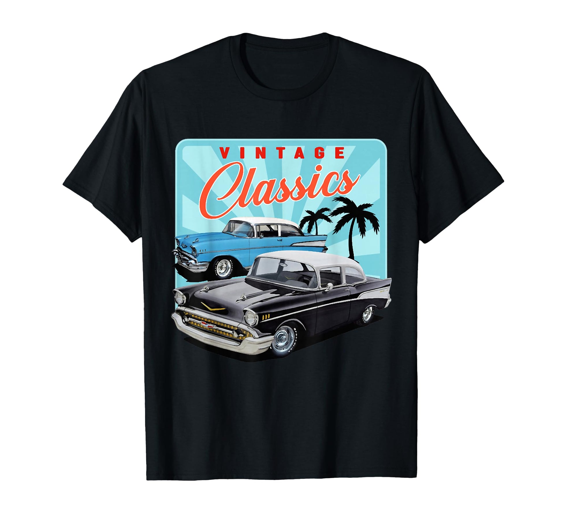1957 Bel Air 57 50S Car Old School T-Shirt - Novelty Apparel for Adults - T-Shirt, Sweatshirt, Hoodie