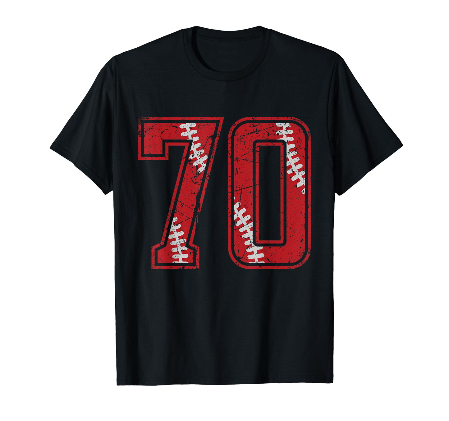 Number 70 Distressed Baseball Jersey T-Shirt - Streetwear Style Unisex - T-Shirt, Sweatshirt, Hoodie