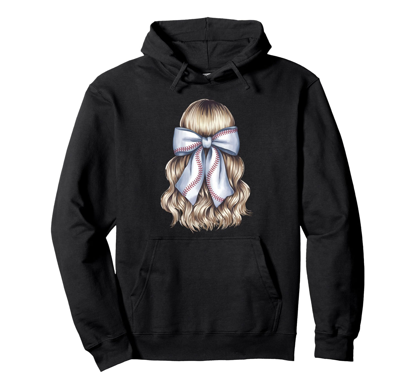 Baseball Coquette Bow Baseball Mom Hoodie - Custom Art Print Men Women - T-Shirt, Sweatshirt, Hoodie