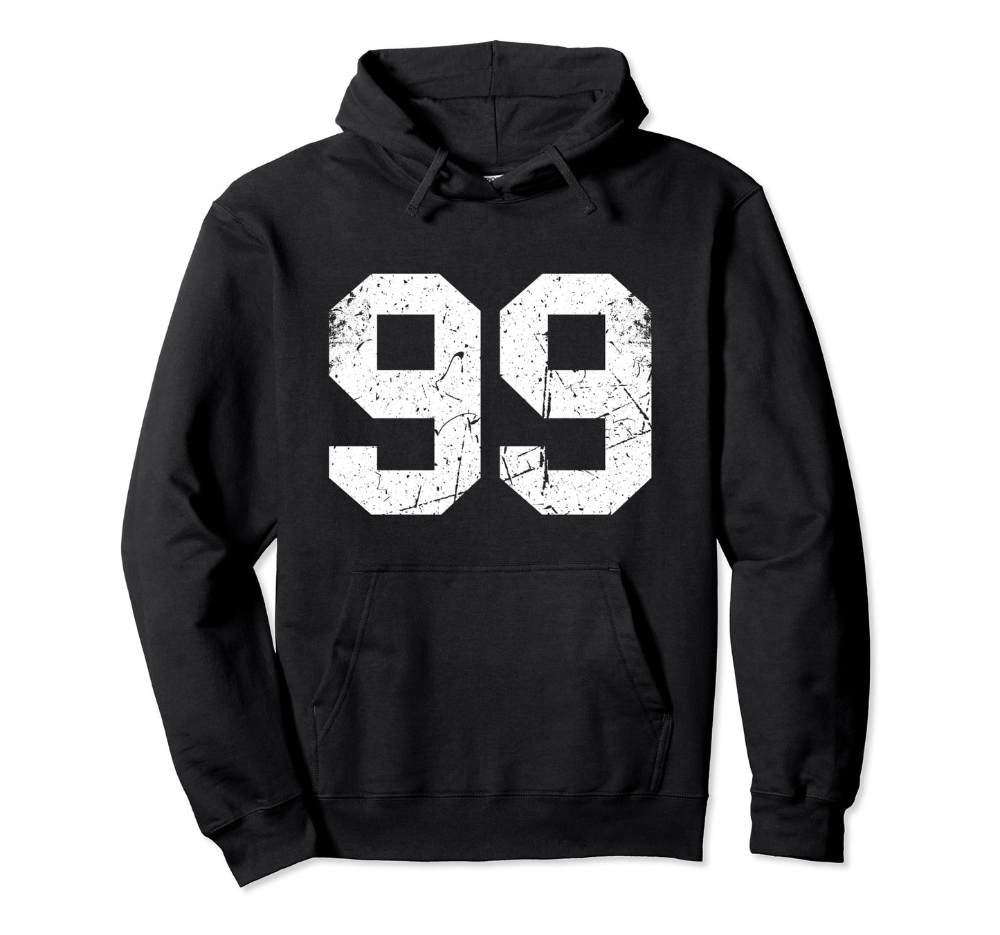 Number 99 Varsity Number Hoodie - Novelty Apparel Men Women - T-Shirt, Sweatshirt, Hoodie
