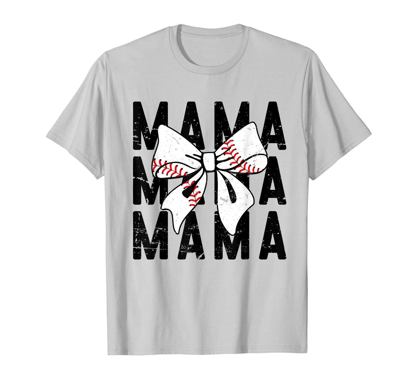 Coquette Groovy Baseball Mama Bow T-Shirt - Novelty Apparel Unisex - T-Shirt, Sweatshirt, Hoodie