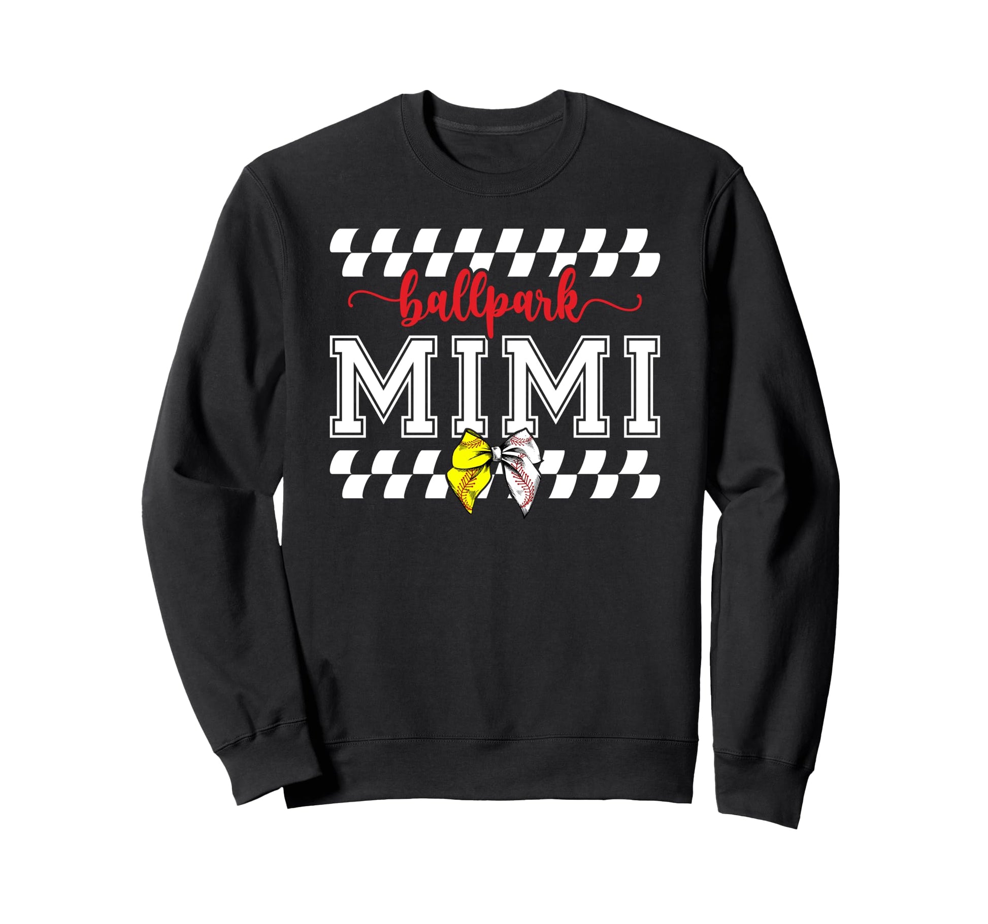 Ballpark Mimi Softball Baseball Sweatshirt - Minimalist Print for Adults - T-Shirt, Sweatshirt, Hoodie