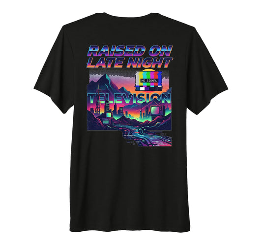 80S Synthwave 1980S Nostalgia Late T-Shirt - Novelty Apparel for Adults - T-Shirt, Sweatshirt, Hoodie