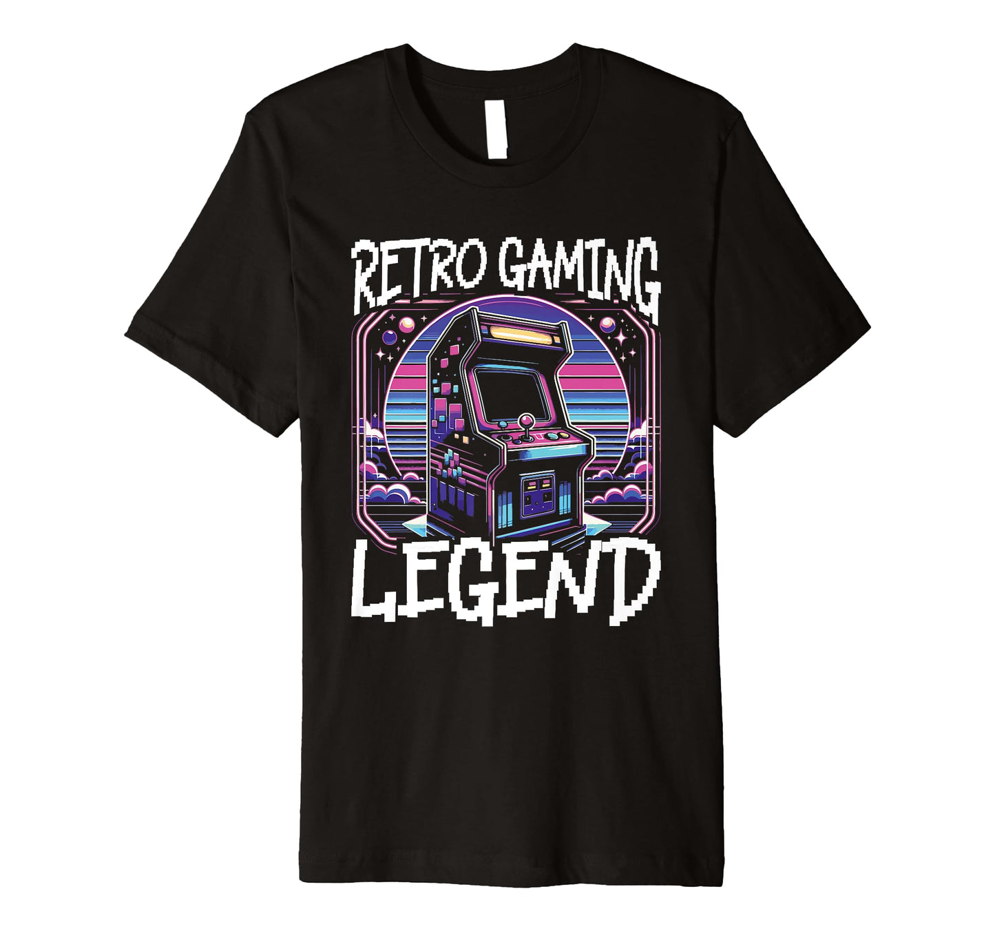 80S Arcade Nostalgia Pixel Art Video T-Shirt - Custom Art Print Men Women - T-Shirt, Sweatshirt, Hoodie