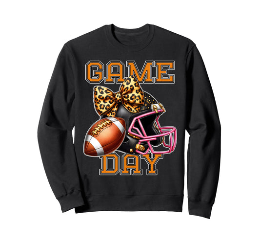 Baseball Game Day Leopard Shoes Ball Sweatshirt - Graphic Print for Adults - T-Shirt, Sweatshirt, Hoodie