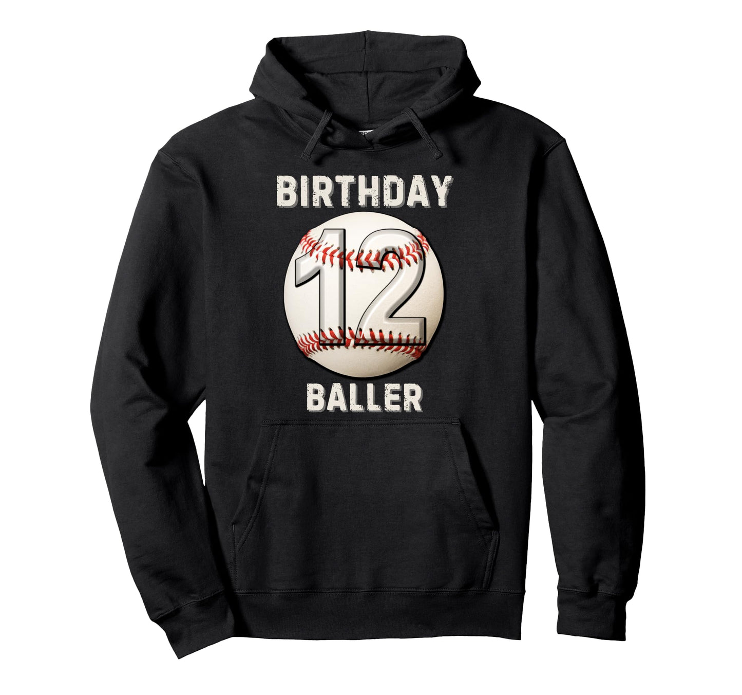 Its My 12Th Birthday Baseball 12 Year Old Hoodie - Minimalist Print Unisex - T-Shirt, Sweatshirt, Hoodie