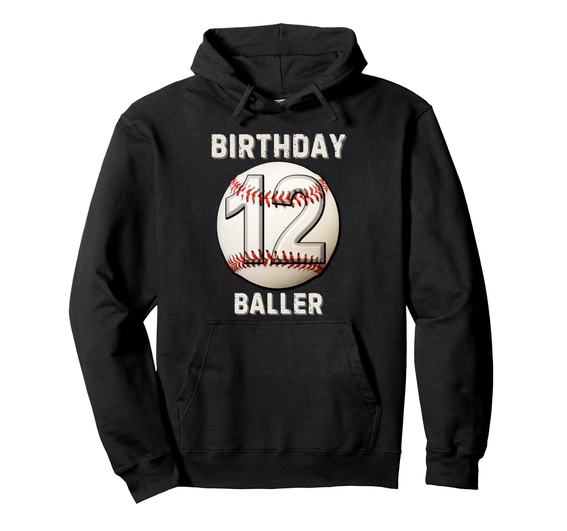 Its My 12Th Birthday Baseball 12 Year Old Hoodie - Minimalist Print Unisex - T-Shirt, Sweatshirt, Hoodie