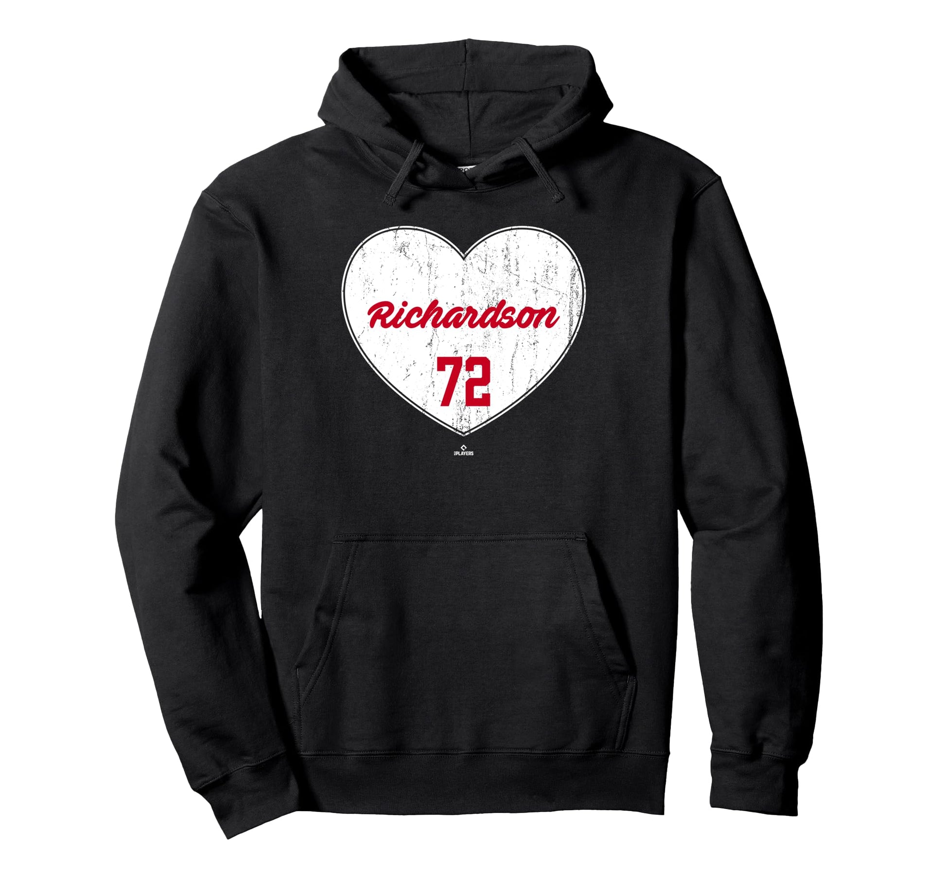 Distressed Heart Lyon Richardson Hoodie - Minimalist Print for Adults - T-Shirt, Sweatshirt, Hoodie