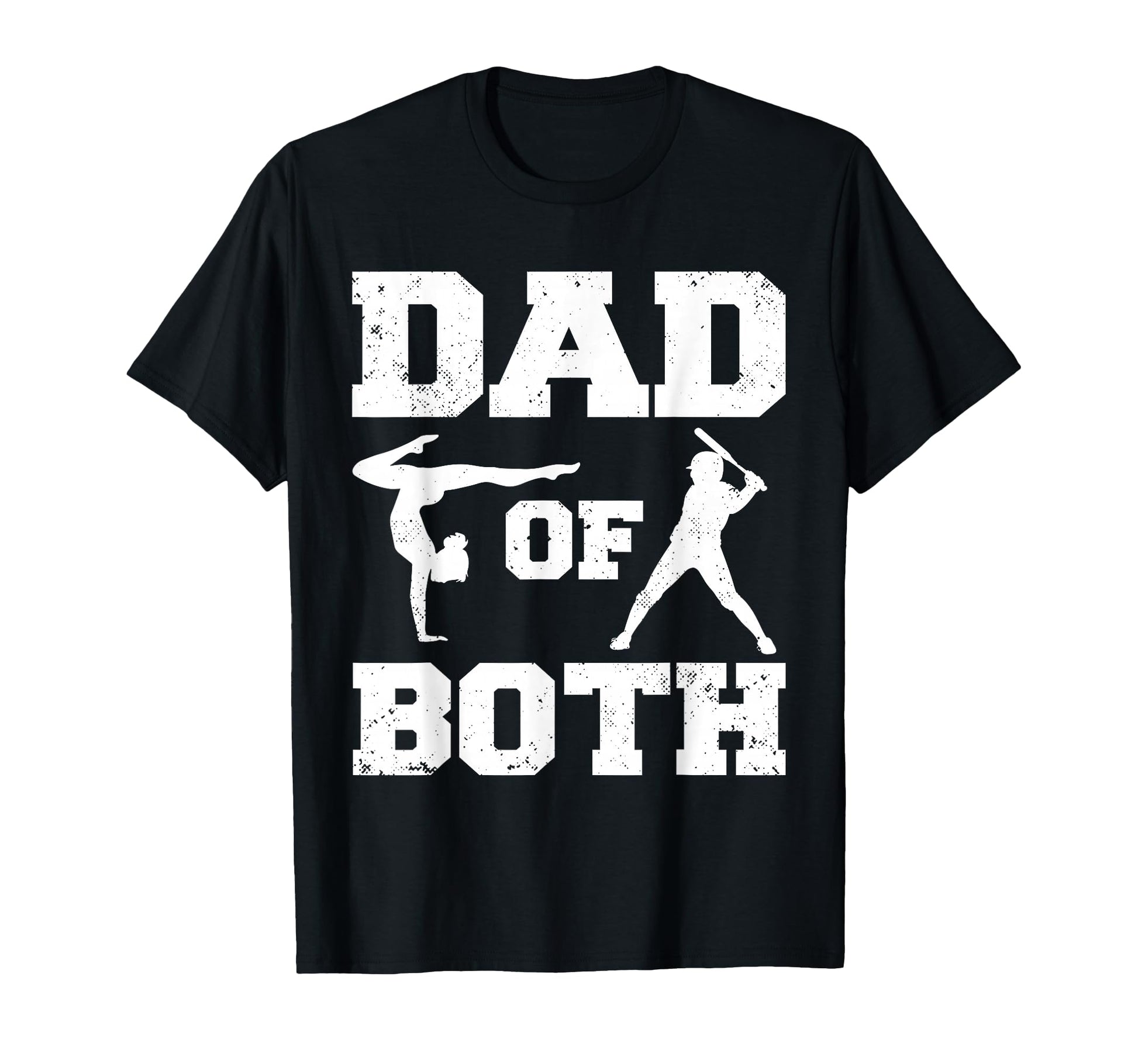 Dad Both Funny Gymnastics Baseball Dad T-Shirt - Trendy Graphic for Adults - T-Shirt, Sweatshirt, Hoodie