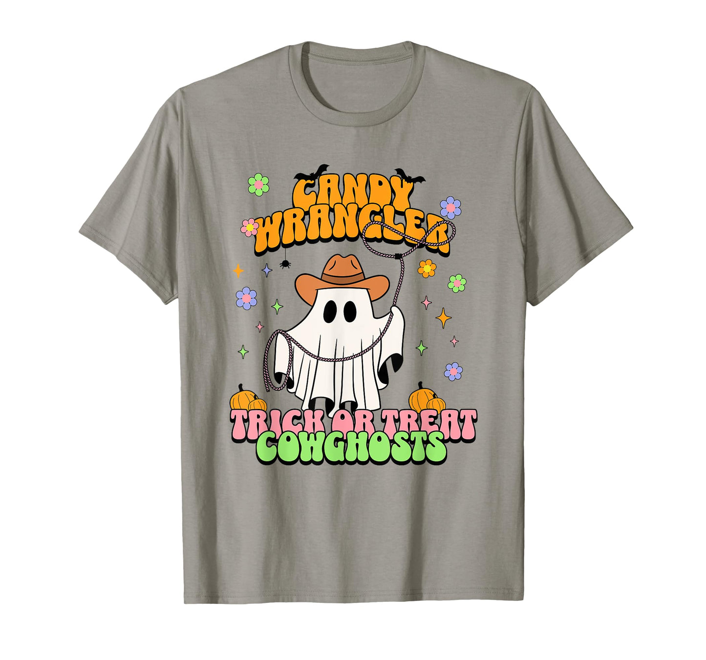 Cowgirl Ghost Western Groovy Halloween T-Shirt - Aesthetic Graphic Unisex - T-Shirt, Sweatshirt, Hoodie