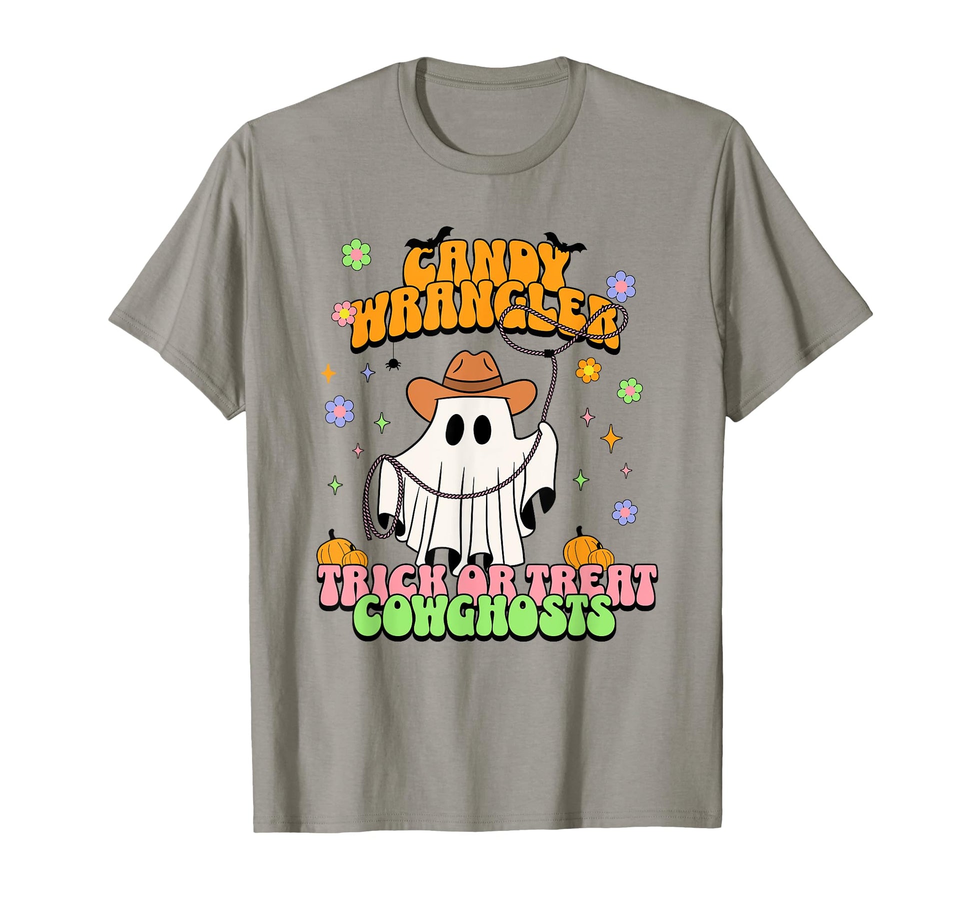 Cowgirl Ghost Western Groovy Halloween T-Shirt - Aesthetic Graphic Unisex - T-Shirt, Sweatshirt, Hoodie