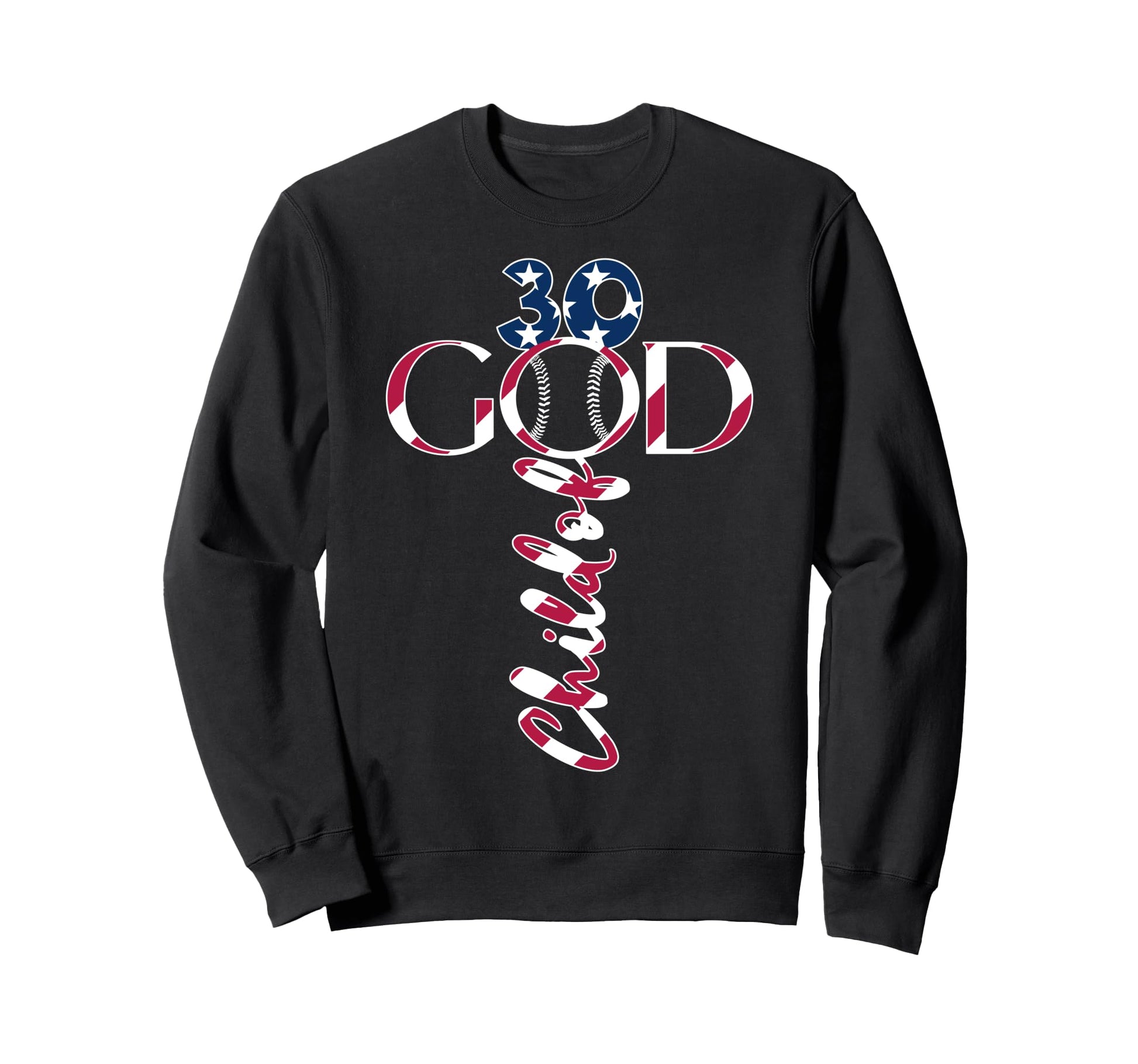 Baseball Jesus 30 Years Child God Sweatshirt - Graphic Print Unisex - T-Shirt, Sweatshirt, Hoodie