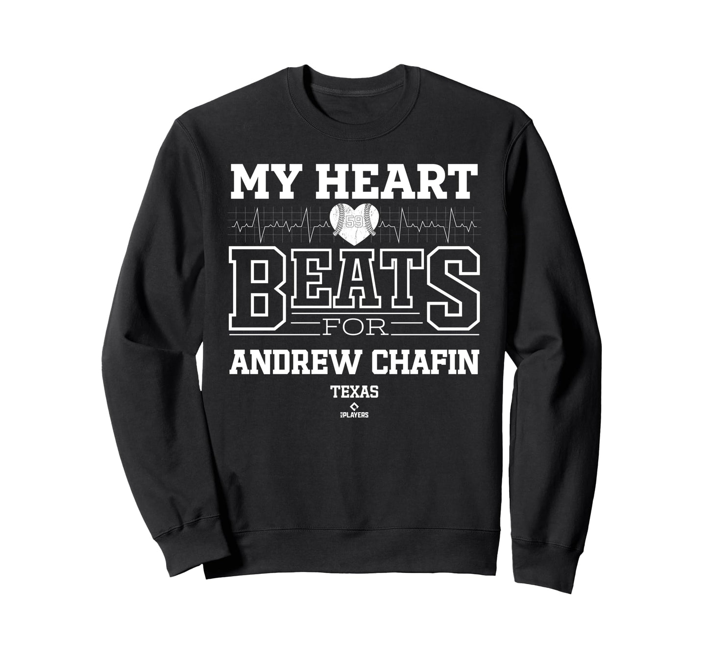My Heart Beats Andrew Chafin Texas Sweatshirt - Graphic Print Men Women - T-Shirt, Sweatshirt, Hoodie