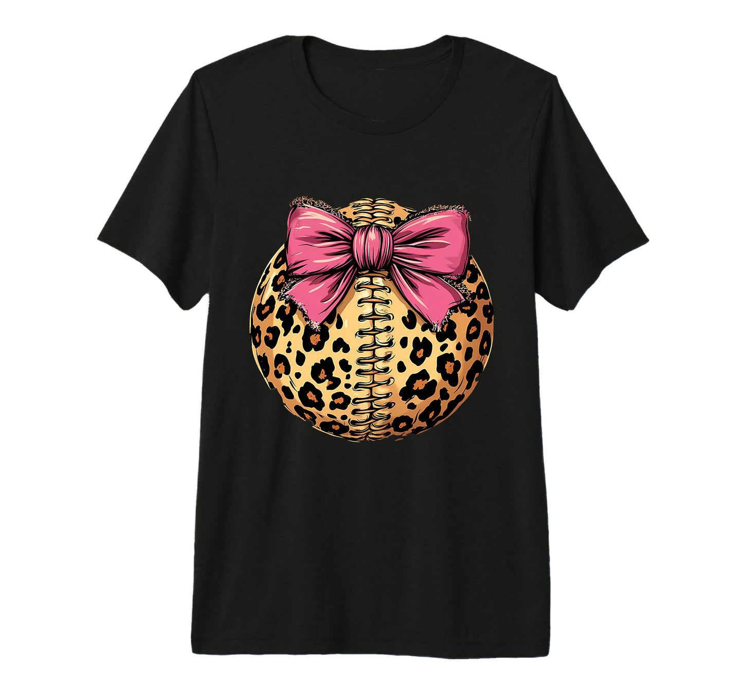 Baseball Coquette Bow Baseball Game T-Shirt - Custom Art Print Men Women - T-Shirt, Sweatshirt, Hoodie