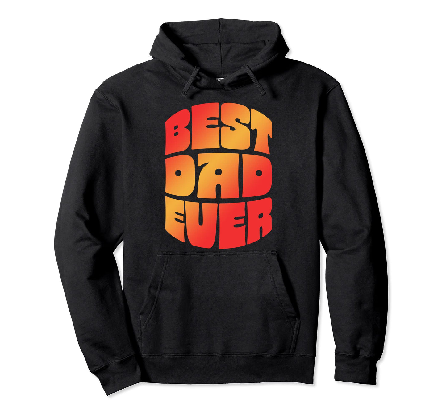 Best Dad Ever Seventies Typography Old Hoodie - Trendy Graphic Men Women - T-Shirt, Sweatshirt, Hoodie