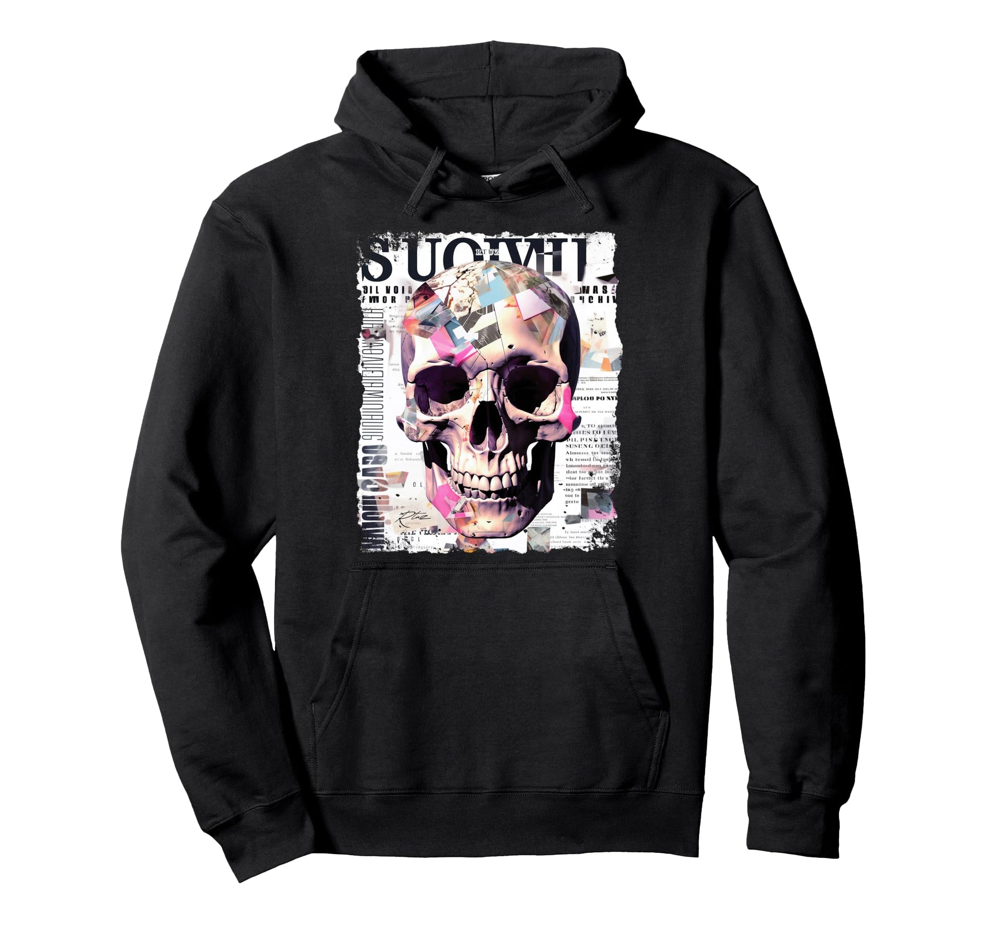 Aesthetic Streetwear Skull Hoodie - Fun Novelty Design Unisex - T-Shirt, Sweatshirt, Hoodie