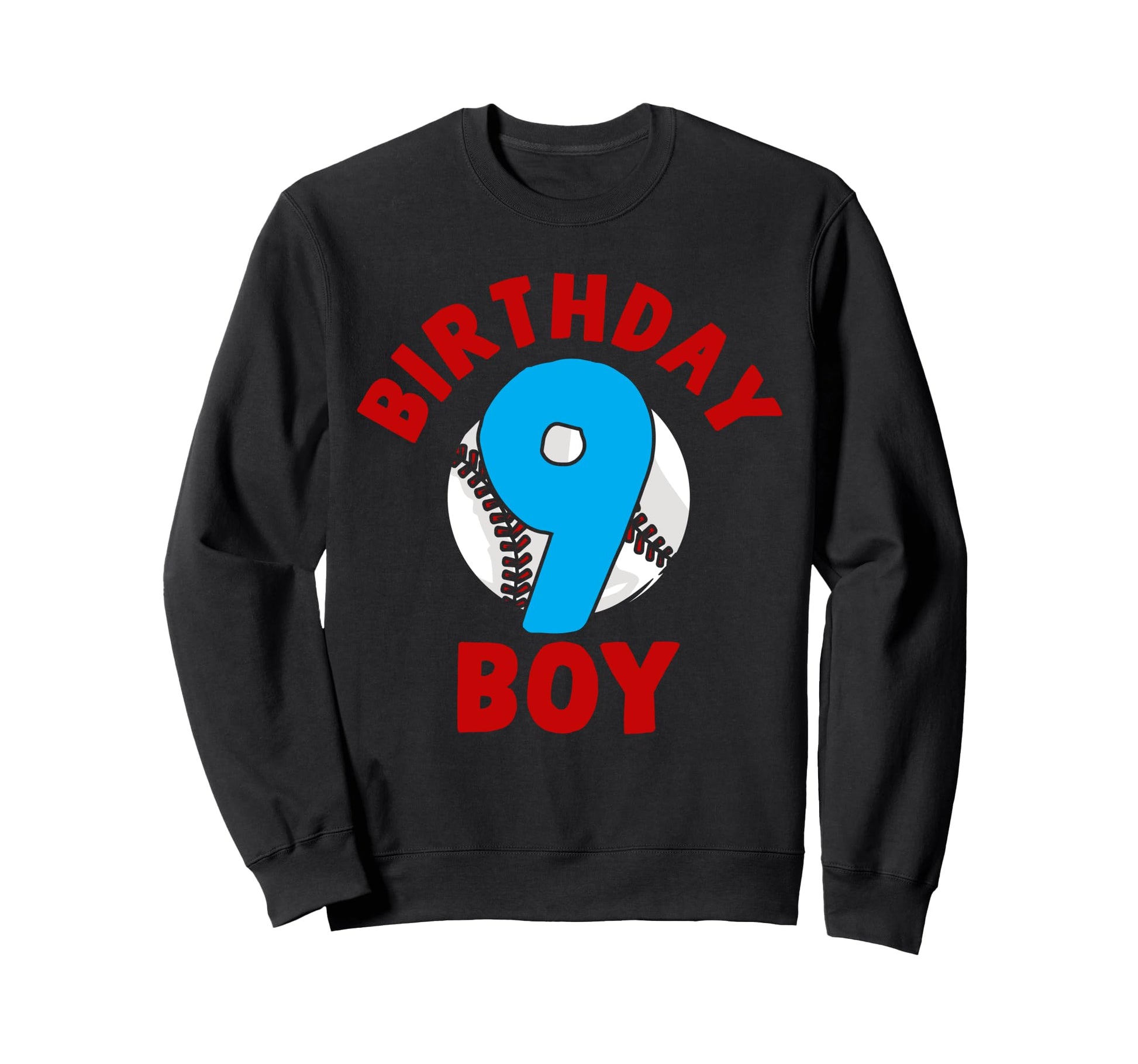 9Th Birthday Baseball Birthday Nine Sweatshirt - Unique Graphic for Adults - T-Shirt, Sweatshirt, Hoodie