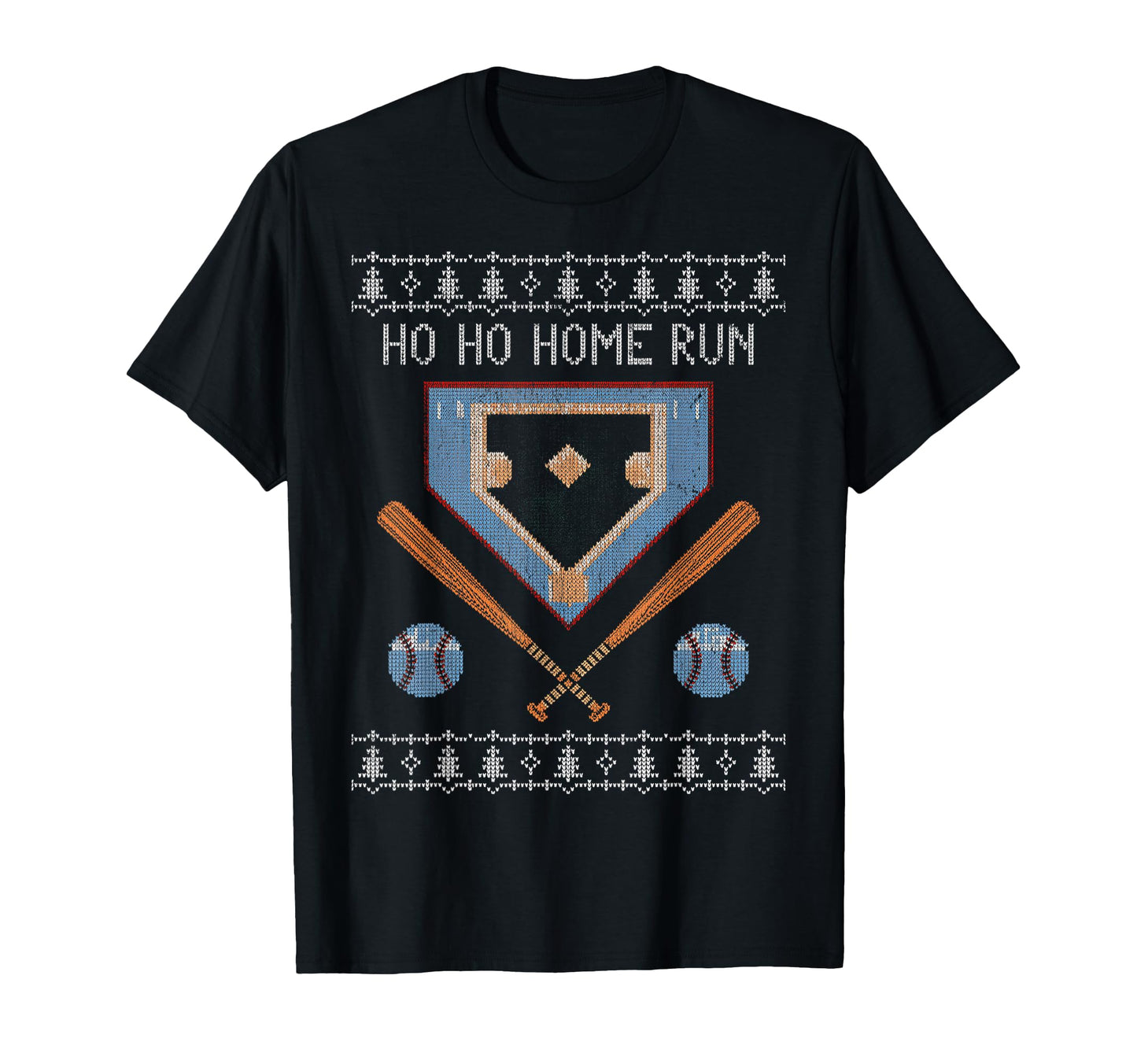 Ho Ho Home Run Funny Baseball Lover T-Shirt - Novelty Apparel Men Women - T-Shirt, Sweatshirt, Hoodie