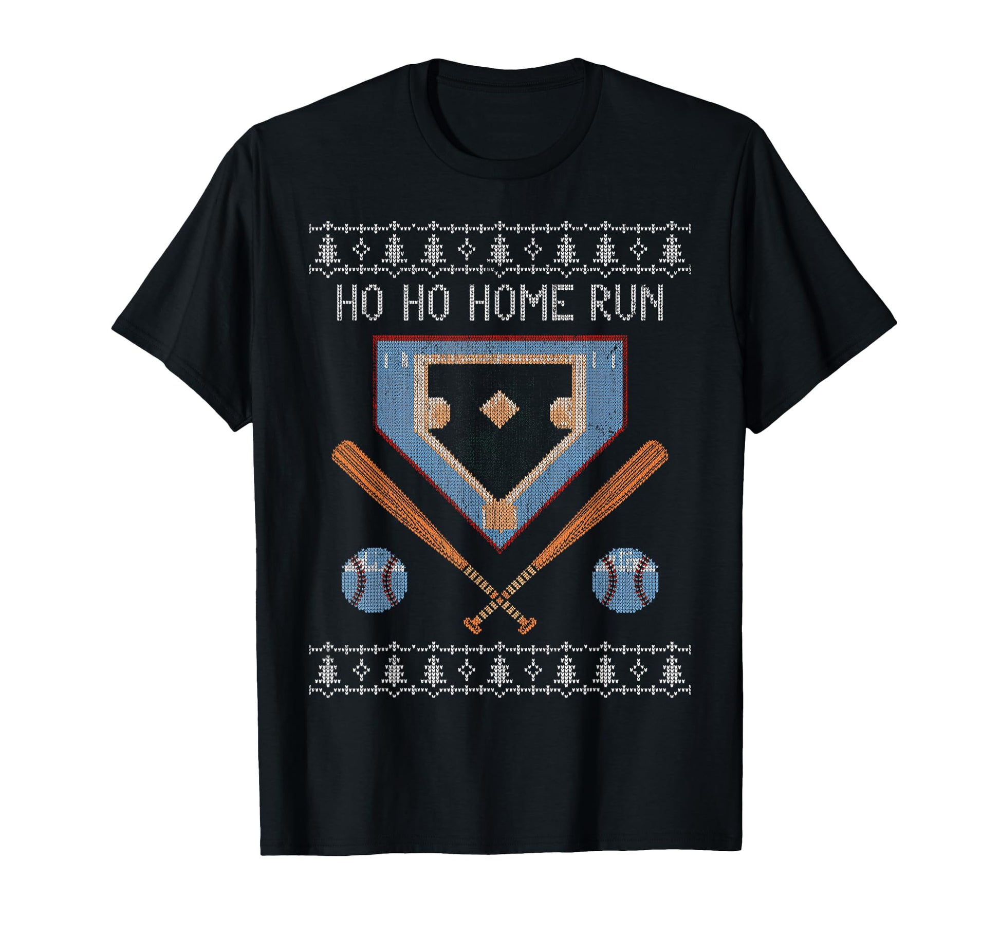 Ho Ho Home Run Funny Baseball Lover T-Shirt - Novelty Apparel Men Women - T-Shirt, Sweatshirt, Hoodie