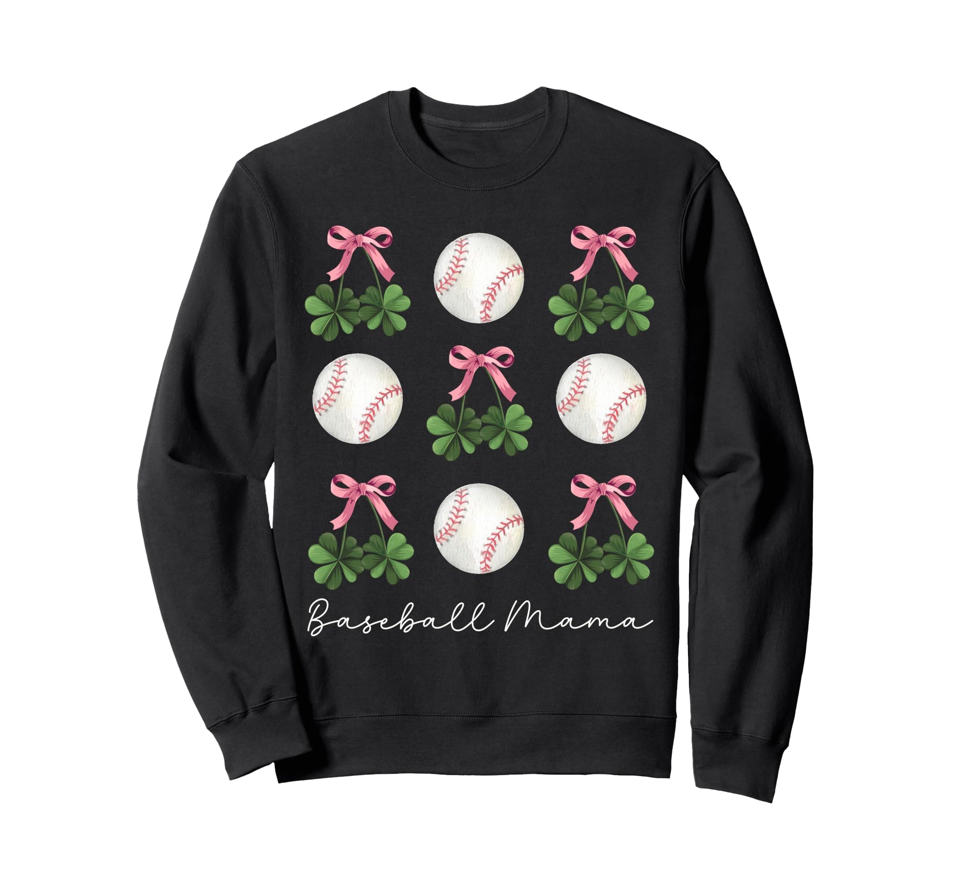 St Patricks Day Baseball Coquette Sweatshirt - Unique Graphic Unisex - T-Shirt, Sweatshirt, Hoodie