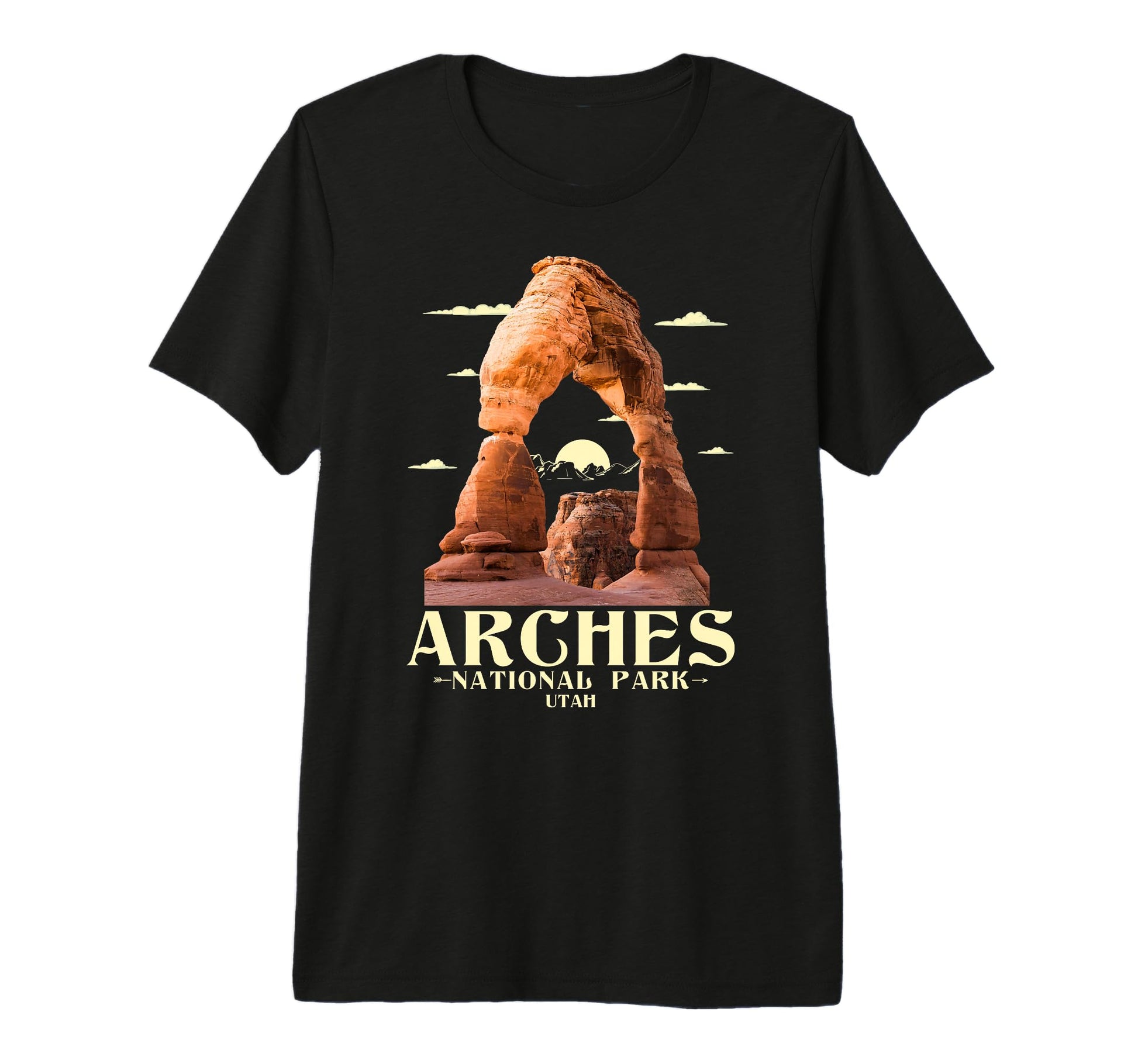 Arches National Park Hiking Camping Tri T-Shirt - Novelty Apparel Unisex - T-Shirt, Sweatshirt, Hoodie