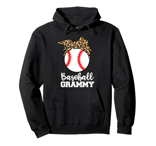 Baseball Grammy Funny Leopard Grammy Hoodie - Novelty Apparel for Adults - T-Shirt, Sweatshirt, Hoodie