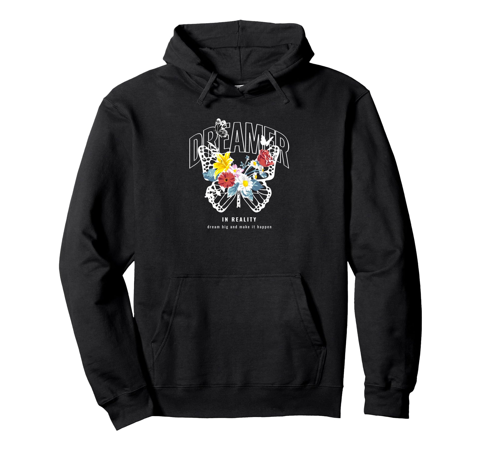 Butterfly Dreamer Y2K Grunge Aesthetic Hoodie - Minimalist Print for Adults - T-Shirt, Sweatshirt, Hoodie