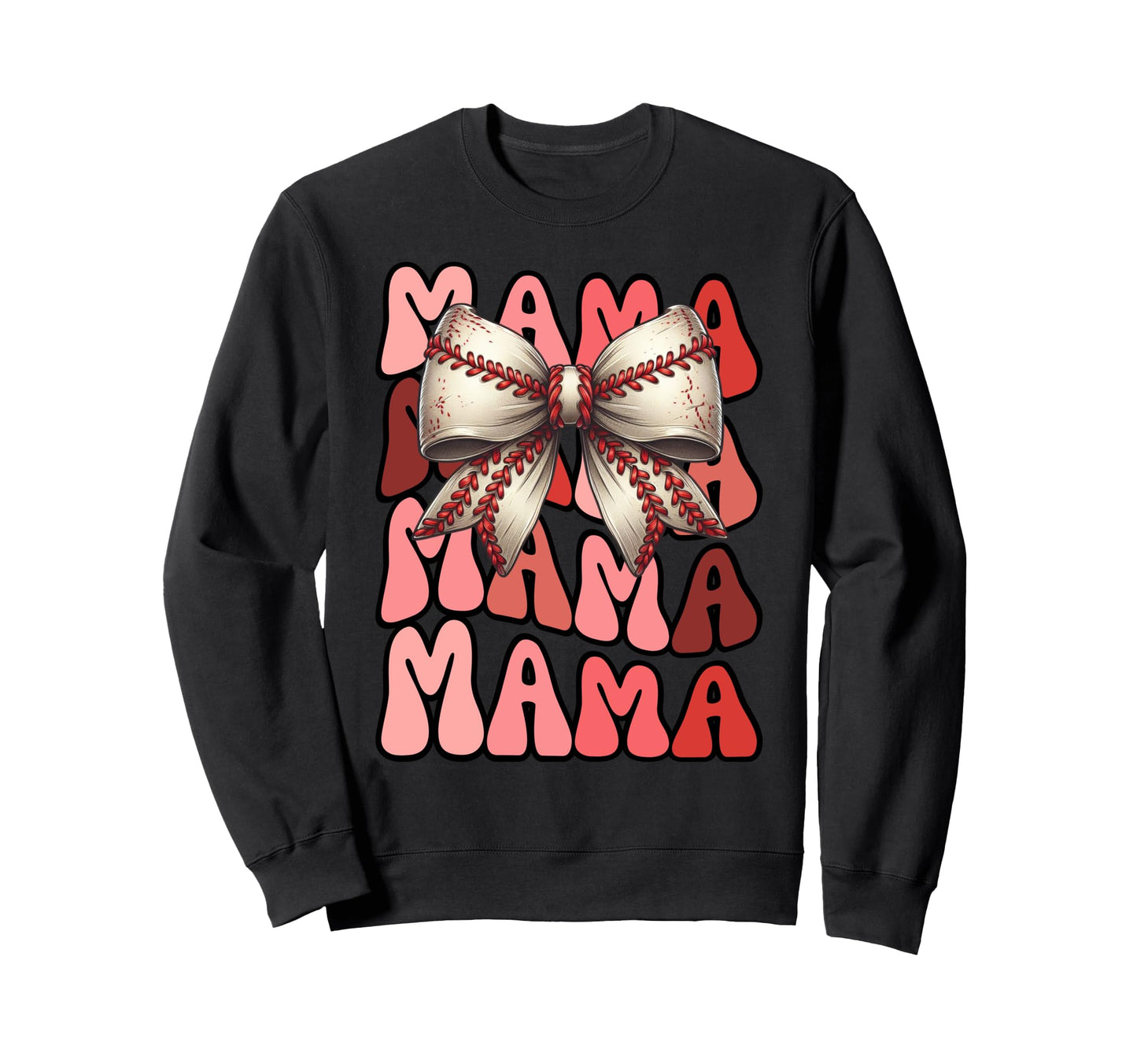 Groovy Mama Baseball Coquette Sweatshirt - Fun Novelty Design Unisex - T-Shirt, Sweatshirt, Hoodie