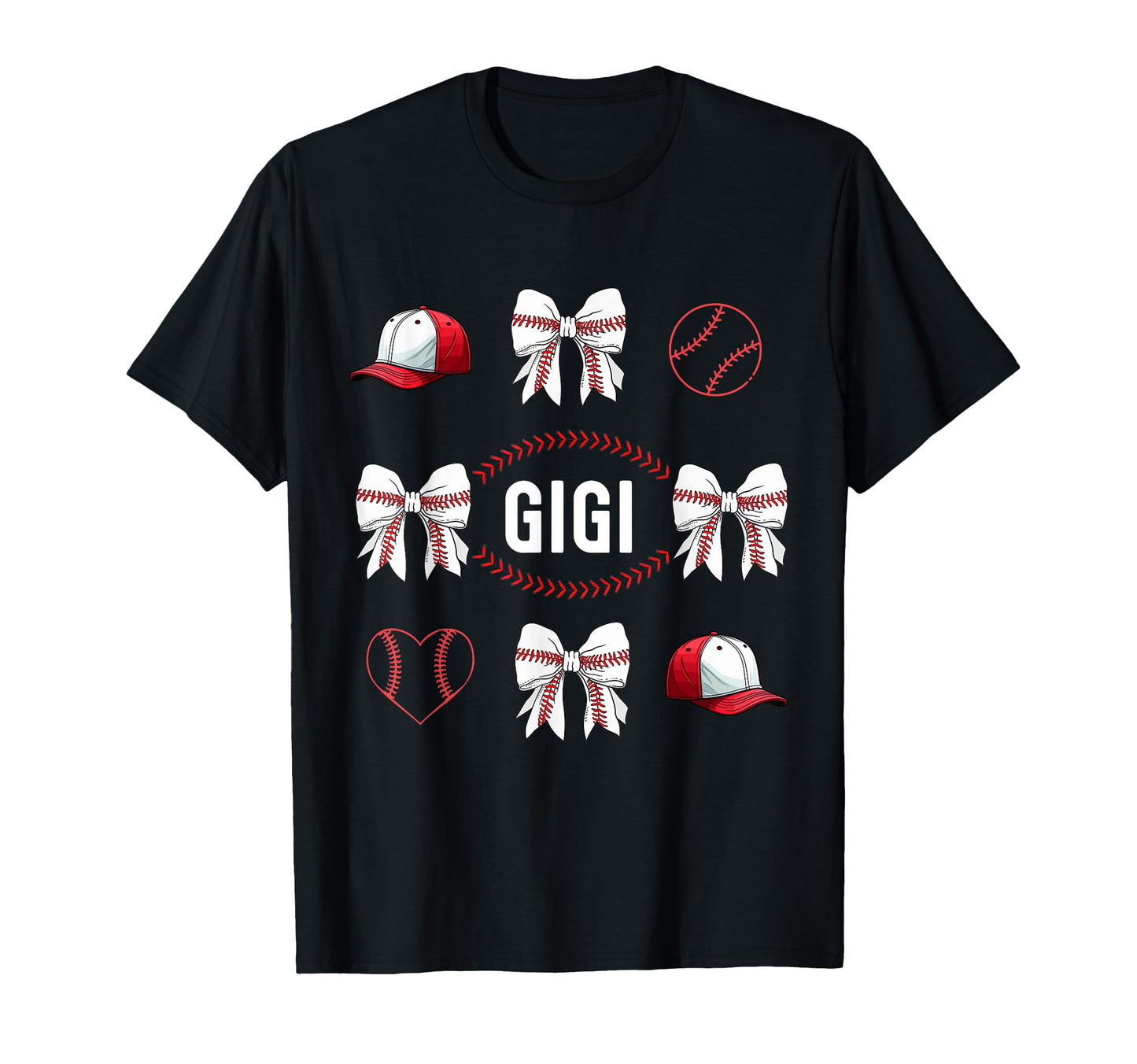 Baseball Coquette Bow Game Day Sports T-Shirt - Minimalist Print Men Women - T-Shirt, Sweatshirt, Hoodie